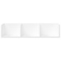 vidaXL Mueble de pared madera de ingeniería blanco 75x18x16,5 cm