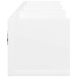 vidaXL Mueble de pared madera de ingeniería blanco 75x18x16,5 cm