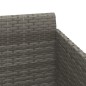 vidaXL Tumbona con cojines ratán sintético gris 182x118x63 cm vidaXL Tumbona con cojines ratán sintético gris 182x118x63 cm