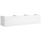 vidaXL Mueble de pared madera de ingeniería blanco 75x18x16,5 cm
