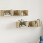 vidaXL Muebles de pared 2 uds madera de ingeniería roble Sonoma vidaXL Muebles de pared 2 uds madera de ingeniería roble Sonoma
