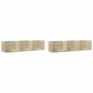 vidaXL Muebles de pared 2 uds madera de ingeniería roble Sonoma vidaXL Muebles de pared 2 uds madera de ingeniería roble Sonoma