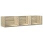 vidaXL Muebles de pared 2 uds madera de ingeniería roble Sonoma vidaXL Muebles de pared 2 uds madera de ingeniería roble Sonoma