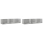vidaXL Muebles de pared 2 uds madera de ingeniería gris hormigón vidaXL Muebles de pared 2 uds madera de ingeniería gris hormigón