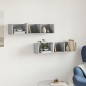 vidaXL Muebles de pared 2 uds madera de ingeniería gris hormigón vidaXL Muebles de pared 2 uds madera de ingeniería gris hormigón