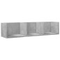 vidaXL Muebles de pared 2 uds madera de ingeniería gris hormigón vidaXL Muebles de pared 2 uds madera de ingeniería gris hormigón