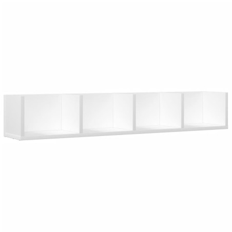 vidaXL Mueble de pared madera de ingeniería blanco 99x18x16,5 cm