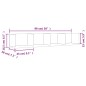 vidaXL Mueble de pared madera de ingeniería blanco 99x18x16,5 cm