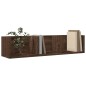 vidaXL Mueble de pared madera de ingeniería marrón roble 75x18x16,5 cm vidaXL Mueble de pared madera de ingeniería marrón roble 75x18x16,5 cm