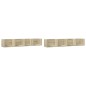 vidaXL Armarios de pared 2 uds madera ingeniería roble Sonoma vidaXL Armarios de pared 2 uds madera ingeniería roble Sonoma