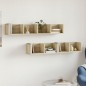 vidaXL Armarios de pared 2 uds madera ingeniería roble Sonoma vidaXL Armarios de pared 2 uds madera ingeniería roble Sonoma
