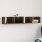 vidaXL Mueble de pared madera de ingeniería marrón roble 99x18x16,5 cm vidaXL Mueble de pared madera de ingeniería marrón roble 99x18x16,5 cm