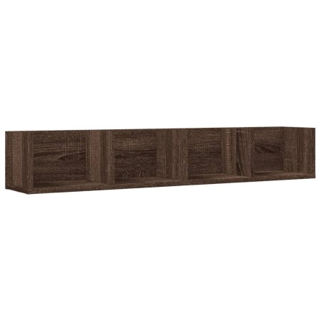 vidaXL Mueble de pared madera de ingeniería marrón roble 99x18x16,5 cm