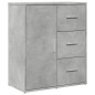 vidaXL Aparador de madera de ingeniería gris hormigón 60x31x70 cm vidaXL Aparador de madera de ingeniería gris hormigón 60x31x70 cm