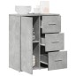 vidaXL Aparador de madera de ingeniería gris hormigón 60x31x70 cm vidaXL Aparador de madera de ingeniería gris hormigón 60x31x70 cm