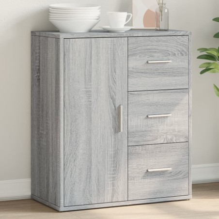 vidaXL Aparador de madera de ingeniería gris Sonoma 60x31x70 cm