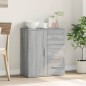 vidaXL Aparador de madera de ingeniería gris Sonoma 60x31x70 cm