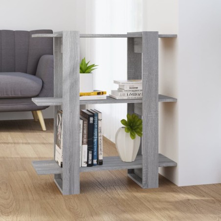 vidaXL Estantería/divisor de espacios gris Sonoma 80x30x87 cm