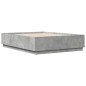 vidaXL Estructura de cama madera de ingeniería gris hormigón 120x200cm vidaXL Estructura de cama madera de ingeniería gris hormigón 120x200cm