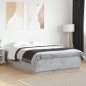 vidaXL Estructura de cama madera de ingeniería gris hormigón 120x200cm vidaXL Estructura de cama madera de ingeniería gris hormigón 120x200cm