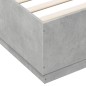 vidaXL Estructura de cama madera de ingeniería gris hormigón 120x200cm vidaXL Estructura de cama madera de ingeniería gris hormigón 120x200cm