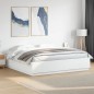 vidaXL Estructura de cama madera de ingeniería blanca 200x200 cm