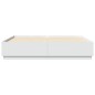 vidaXL Estructura de cama madera de ingeniería blanca 200x200 cm