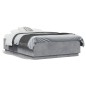 vidaXL Estructura de cama madera de ingeniería gris hormigón 140x190cm vidaXL Estructura de cama madera de ingeniería gris hormigón 140x190cm