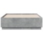 vidaXL Estructura de cama madera de ingeniería gris hormigón 140x190cm vidaXL Estructura de cama madera de ingeniería gris hormigón 140x190cm