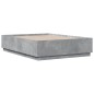 vidaXL Estructura de cama madera de ingeniería gris hormigón 140x190cm vidaXL Estructura de cama madera de ingeniería gris hormigón 140x190cm