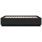 vidaXL Estructura de cama madera de ingeniería negra 140x190 cm vidaXL Estructura de cama madera de ingeniería negra 140x190 cm