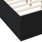 vidaXL Estructura de cama madera de ingeniería negra 140x190 cm vidaXL Estructura de cama madera de ingeniería negra 140x190 cm