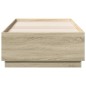 vidaXL Estructura cama con luces LED madera roble Sonoma 75x190 cm vidaXL Estructura cama con luces LED madera roble Sonoma 75x190 cm