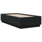 vidaXL Estructura de cama madera de ingeniería negra 75x190 cm
