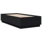 vidaXL Estructura de cama madera de ingeniería negra 75x190 cm