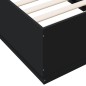 vidaXL Estructura de cama madera de ingeniería negra 75x190 cm