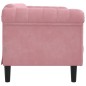 vidaXL Sofá de 2 plazas terciopelo rosa vidaXL Sofá de 2 plazas terciopelo rosa