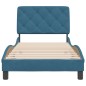 vidaXL Estructura cama con cabecero terciopelo azul 80x200 cm vidaXL Estructura cama con cabecero terciopelo azul 80x200 cm