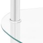vidaXL Mesa auxiliar de ordenador vidrio transparente 38x38x50 cm vidaXL Mesa auxiliar de ordenador vidrio transparente 38x38x50 cm