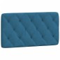vidaXL Estructura de cama con cabecero terciopelo azul 100x200 cm vidaXL Estructura de cama con cabecero terciopelo azul 100x200 cm