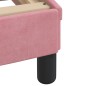 vidaXL Estructura de cama con cabecero de terciopelo rosa 180x200 cm vidaXL Estructura de cama con cabecero de terciopelo rosa 180x200 cm