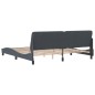 vidaXL Estructura cama con cabecero terciopelo gris oscuro 200x200 cm vidaXL Estructura cama con cabecero terciopelo gris oscuro 200x200 cm