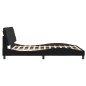 vidaXL Estructura de cama con luces LED terciopelo negro 160x200 cm vidaXL Estructura de cama con luces LED terciopelo negro 160x200 cm