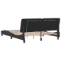 vidaXL Estructura de cama con luces LED terciopelo negro 160x200 cm vidaXL Estructura de cama con luces LED terciopelo negro 160x200 cm