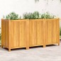 vidaXL Jardinera con forro madera maciza de acacia 150x50x75 cm vidaXL Jardinera con forro madera maciza de acacia 150x50x75 cm