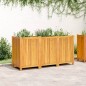 vidaXL Jardinera con forro madera maciza de acacia 150x50x75 cm vidaXL Jardinera con forro madera maciza de acacia 150x50x75 cm