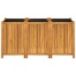 vidaXL Jardinera con forro madera maciza de acacia 150x50x75 cm vidaXL Jardinera con forro madera maciza de acacia 150x50x75 cm