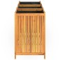 vidaXL Jardinera con forro madera maciza de acacia 150x50x75 cm vidaXL Jardinera con forro madera maciza de acacia 150x50x75 cm