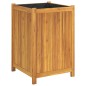 vidaXL Jardinera con forro madera maciza de acacia 50x50x75 cm vidaXL Jardinera con forro madera maciza de acacia 50x50x75 cm
