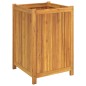 vidaXL Jardinera con forro madera maciza de acacia 50x50x75 cm vidaXL Jardinera con forro madera maciza de acacia 50x50x75 cm